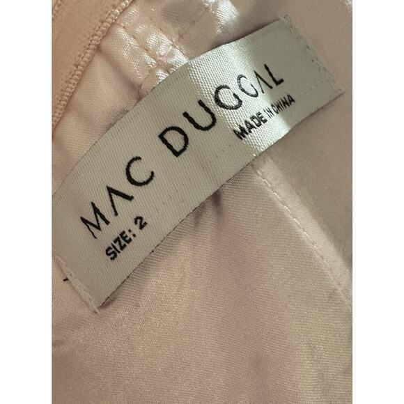 Mac Duggal Puff-Sleeve Short Party Dress 20688 in Blush Size 2 READ DESCRIPTION - Picture 14 of 15